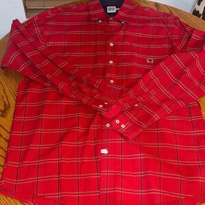 Cinch Red Plaid Casual Button Down Shirt